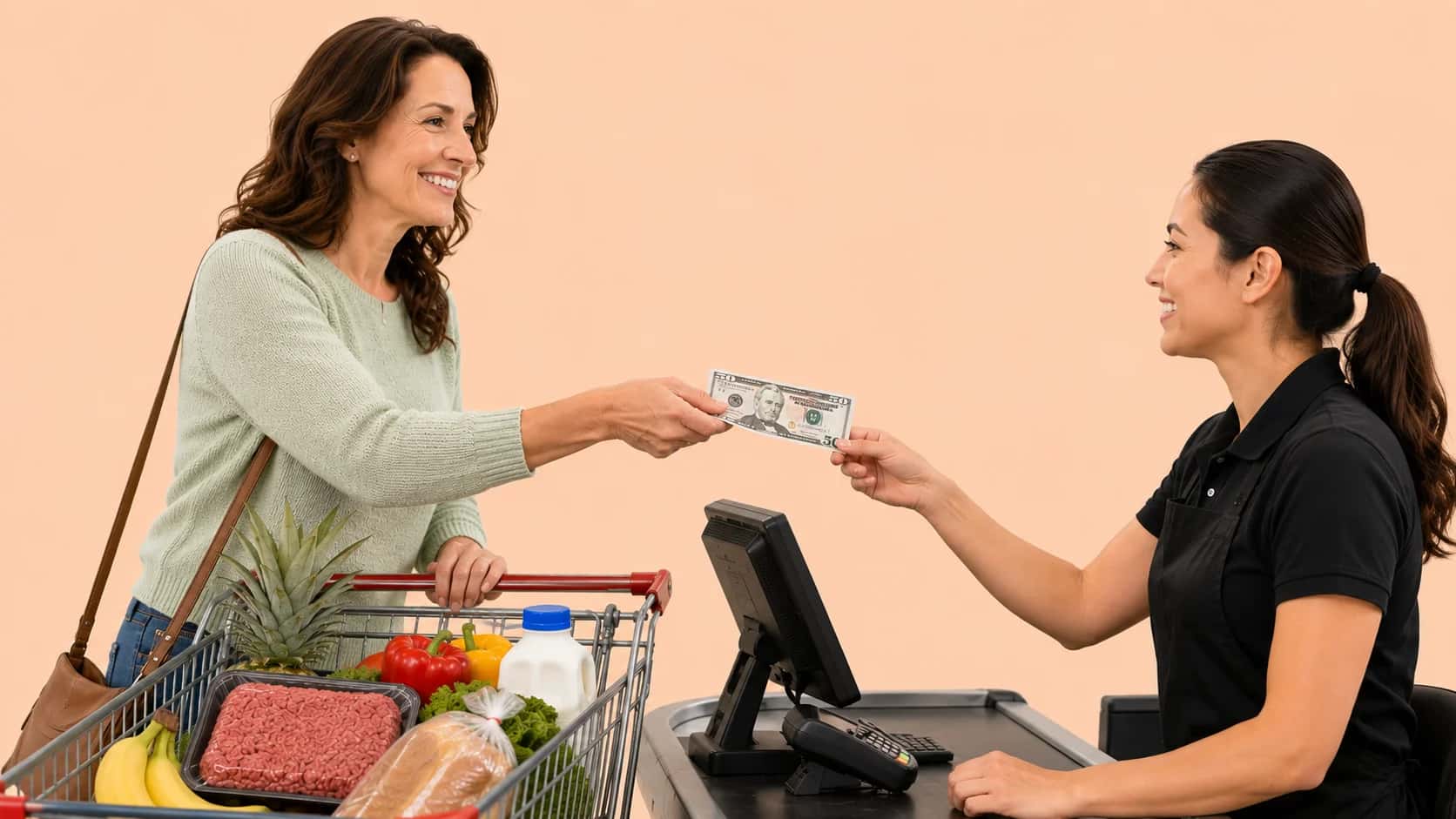 What $50 of Groceries Bought in 1995 vs. Today